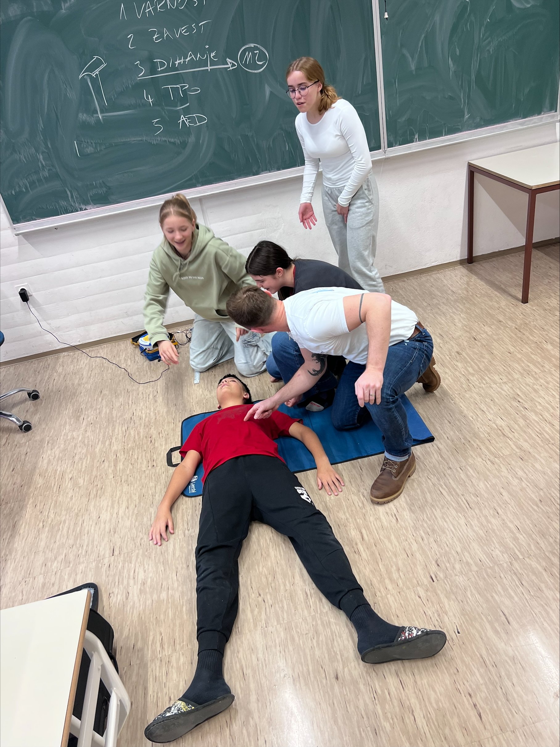 Prva pomoč v učilnici.